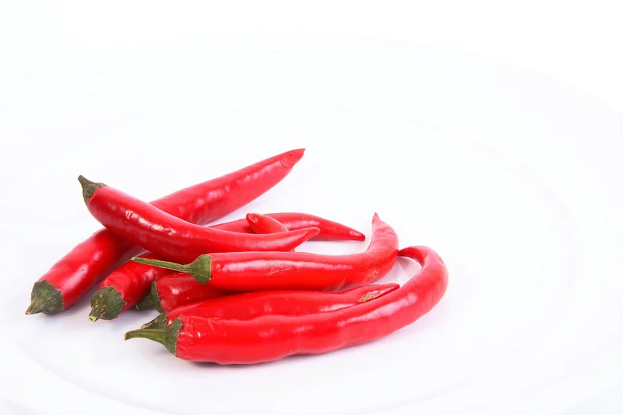 Fresh red chilli peppers