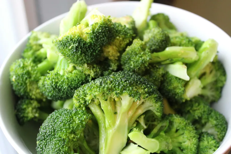 Fresh broccoli florets