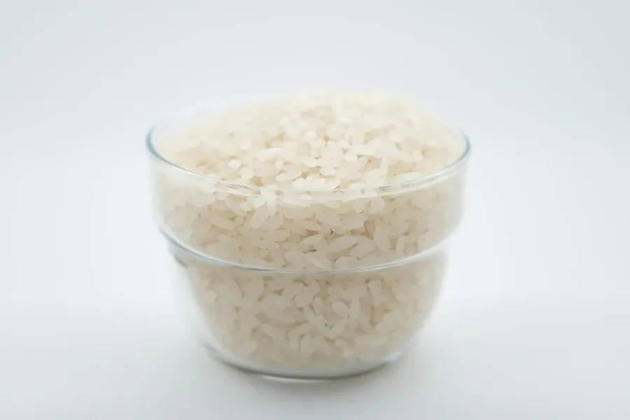 A bowl of plain steamed rice